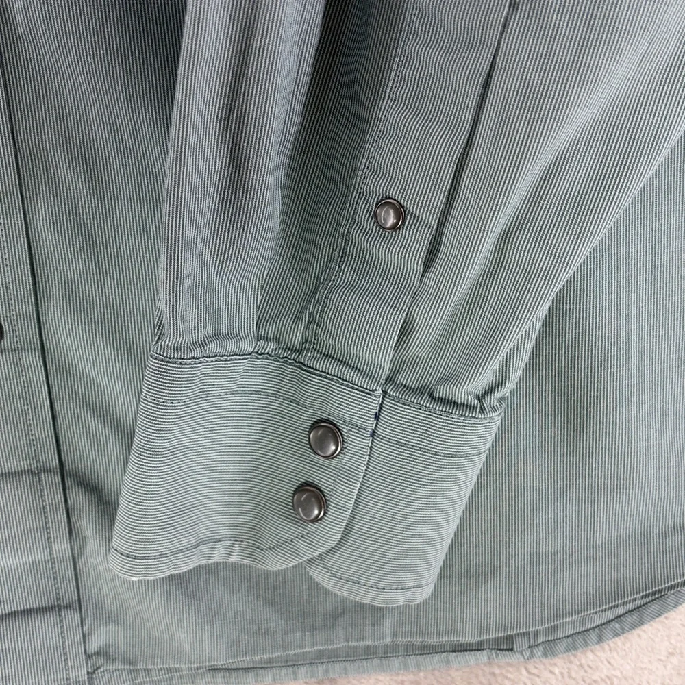 Banana Republic Men's Long Sleeve Button Up Western Style Slim Fit Shirt Size XL